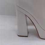 Guess Byra Platform Ankle Boots Women 7.5 Ivory Retro 70s Block Chunky Heel Gogo Photo 7