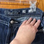 Miss Me  Indigo Denim Shorts with Embroidery Size 29 Photo 3