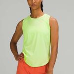 Lululemon High Neck Split Hem Run Tank Neon Mint Size 6 Photo 0