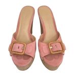 Veronica Beard Donata Suede Sandals Wedges in Pink Photo 1