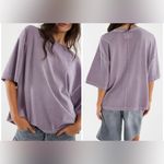 Free People NWT We The Free Perfect Oversized Tee - plum ash purple - small Photo 1