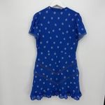 Shoshanna  Blue Marlene Floral Button Front Mini Dress Size 8 Formal Photo 8