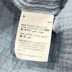 Style & Co Lace Up Textured Top in Blue Fog Size Medium NWT Photo 13