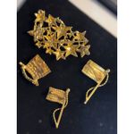 4 piece Patriotic Brooch Pin Set Collection With Stars & Stripes Design Red/Blue Red Photo 6