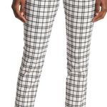 Amanda & Chelsea Amanda Windowpane Slim Ankle Pants IVORY/BLACK, Size 12 Photo 0