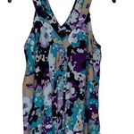 Gap  Sleeveless Blouse Size Medium Colorful Floral Pattern Womens Polyester Light Photo 0