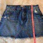 Rolla's Rolla’s Claudia high waisted distressed denim skirt A-line 29 Photo 4