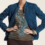Chico's Woman’s Chico Elegant Teal Women's Lightweight Jacket Size 0 Photo 0