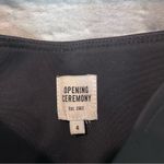 Opening Ceremony Women’s 4 Black V-Neck Micro Mini Cold Shoulder A-Line Dress Photo 6