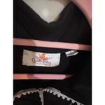 Quacker Factory  Black Zip Up Sleeveless Vest Top Size L Photo 3