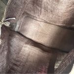 Muche et Muchette jute tote bag, chocolate brown and gold tone sequinns, NWOT Photo 8