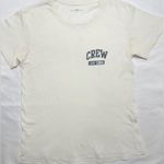 Brandy Melville Vintage Short Sleeve "Crew" Graphic Tee - White/Navy Photo 2