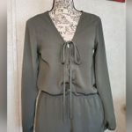 Forever 21 NWT  Olive Green Long Sleeve Romper Size:S Photo 0
