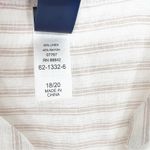 Swimsuits for All Elba Linen Blend Stripe‎ Bathing Suit Cover Up 18/20 Tan Size undefined Photo 7