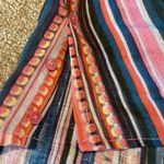 Ecru  Linen L/S Button Down Pink Blue Lilac Stripe Shirt Sz SMALL Photo 6