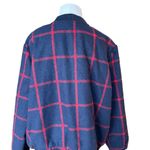 Old Navy NWT  Women Jacket Shell 44% Wool Navy Red lattice XL Photo 1