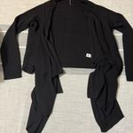 Athleta  Charcoal Ribbed Knit cardigan Photo 0