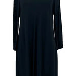 Max Mara S'  Navy Blue 3/4 Sleeve Classic A-Line‎ Shift Dress Size US 12 Photo 0