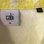 CAbi Women’s Blazer Utility Jacket Cotton Floral Yellow Field of Daisies Medium Photo 9