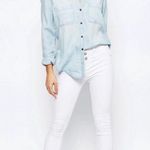 New Look High Waist Super Skinny Jeans in White, Size UK18 / US14 Photo 4