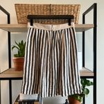 Loft  100% Linen Knee Length Stripe A-line Skirt w/Pockets, 2 Photo 3