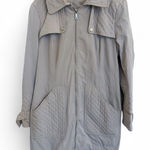 Kenneth Cole New York Quilted Tan Trench Coat Size Large Photo 0