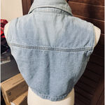 Faded Glory Women's Y2K  Denim Jean Vest Button Up Cotton sz M light wash Photo 2
