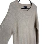 CAROLL Paris Women’s Sz Medium Wool Blend Sweater Dress Long Sleeves Tan Photo 5