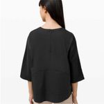 Lululemon  Black Live To Layer Black Scoop Neck Running Shirt Size 10 Photo 1