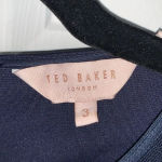 Ted Baker  London Blue Lavensa Floral Embroidered Dress Size 6 Photo 5