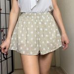 superdown Tan & White Polka-Dot Flowy Hallie Flutter Shorts |  - Revolve Photo 1