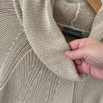 Wooden Ships  Cowl Open Knit Tan Sweater. Size S/M. Photo 6