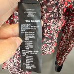 The Kooples  Women's Red Floral Devore Long Sleeve Blouse‎ Top Size M/L Photo 3
