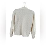 Madewell  White Quilted Sweatshirt XXS Photo 9