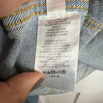 We The Free Distressed Raw Hem Amelia Slouchy Denim Trucker Jacket Sz L Photo 13