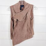 BCBGMAXAZRIA Fabian Raw Edge Faux Suede Vest Grey Dusk EUC, Small, MSRP $200 Photo 7