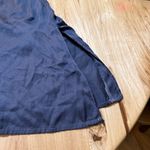 Elegant Navy Button Down Shirt Gray Size XS Photo 3