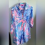 Lilly Pulitzer  Natalie Cover-up Shirt Dress XS Photo 3