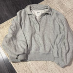Aerie Quarter-Zip  Pullover Grey Photo 0