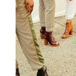 Free People Palermo Heels Ankle Boots Leather Lace-Up Corset Cutouts Booties 7 Photo 4