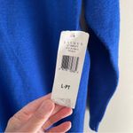 Ralph Lauren Lauren Royal Blue 100% Merino Wool V-Neck Sweater Dress NWT Size PL Photo 6