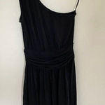 The Limited  One-Shoulder Black Mini Dress – XS – Modern Chic, Eveningwear Photo 0