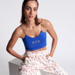 One Teaspoon O.T.S String Crop Top, Electric Blue, Size Large, NWT Photo 0