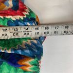 Farm Rio size large midi sun dress Chevron toucans Vibrant Zigzag Photo 5