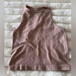 Free People Intimately  pink rib knit v neck cropped tank top sz. Xs/s Photo 0