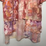 Soft Surroundings Topper Womens Large Pink Watercolor Longline Boho Flowy Resort Photo 4