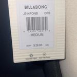 Billabong Open Back Laser Cut Tee Top Black Gray Medium NWT Casual Boho Surf Photo 7