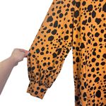 ASOS DESIGN mini shirt dress in brown leopard print collared plus size curve 20 Photo 2