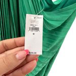 Banana Republic  Size M Radiant One Shoulder Dress Kelly Green Accordion‎ Pleat Photo 5