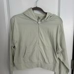 SKIMS  Cotton Jersey Zip Up Hoodie- Spearmint Photo 1